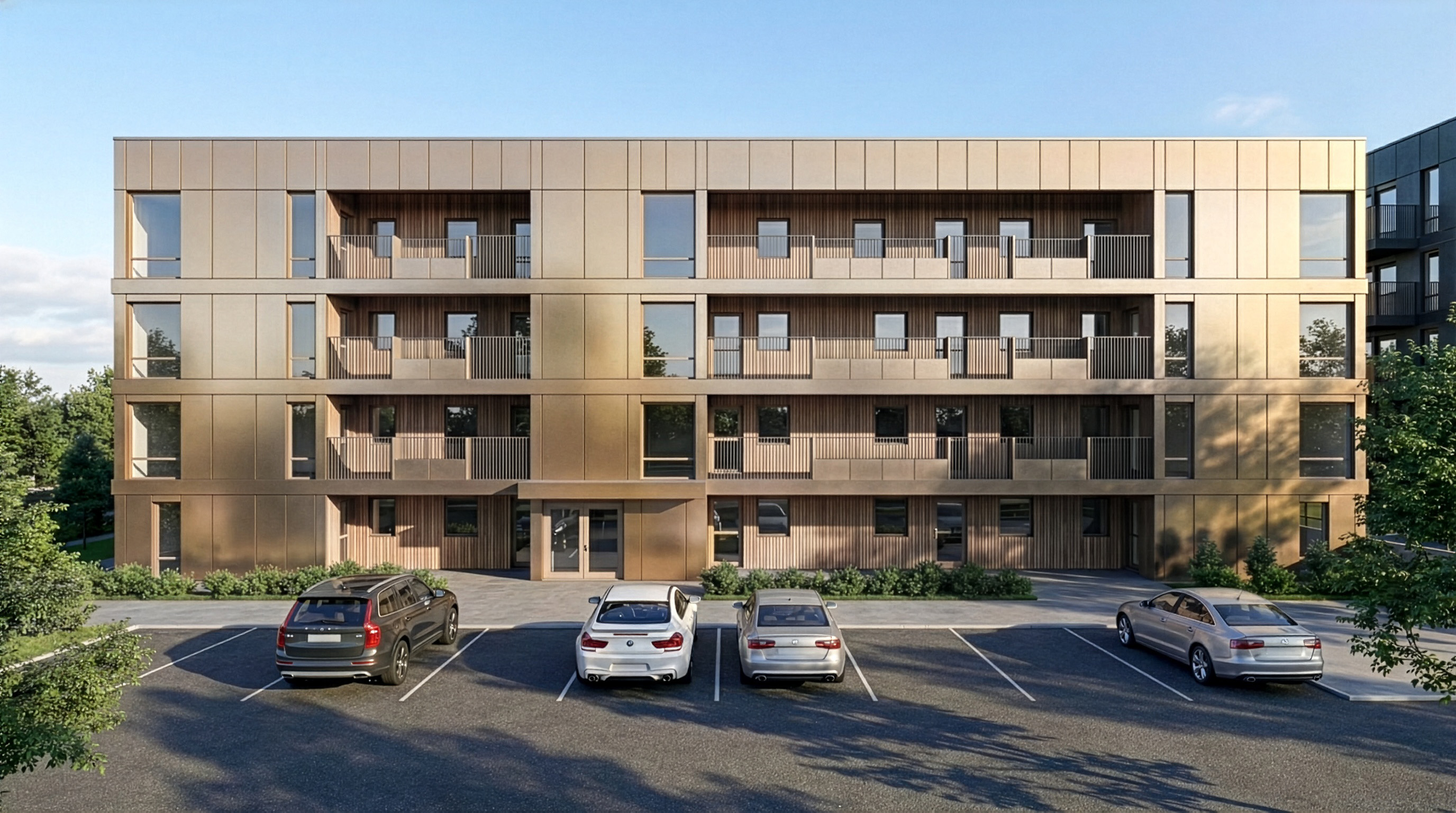 Lækjarmói 8 - Framhlið